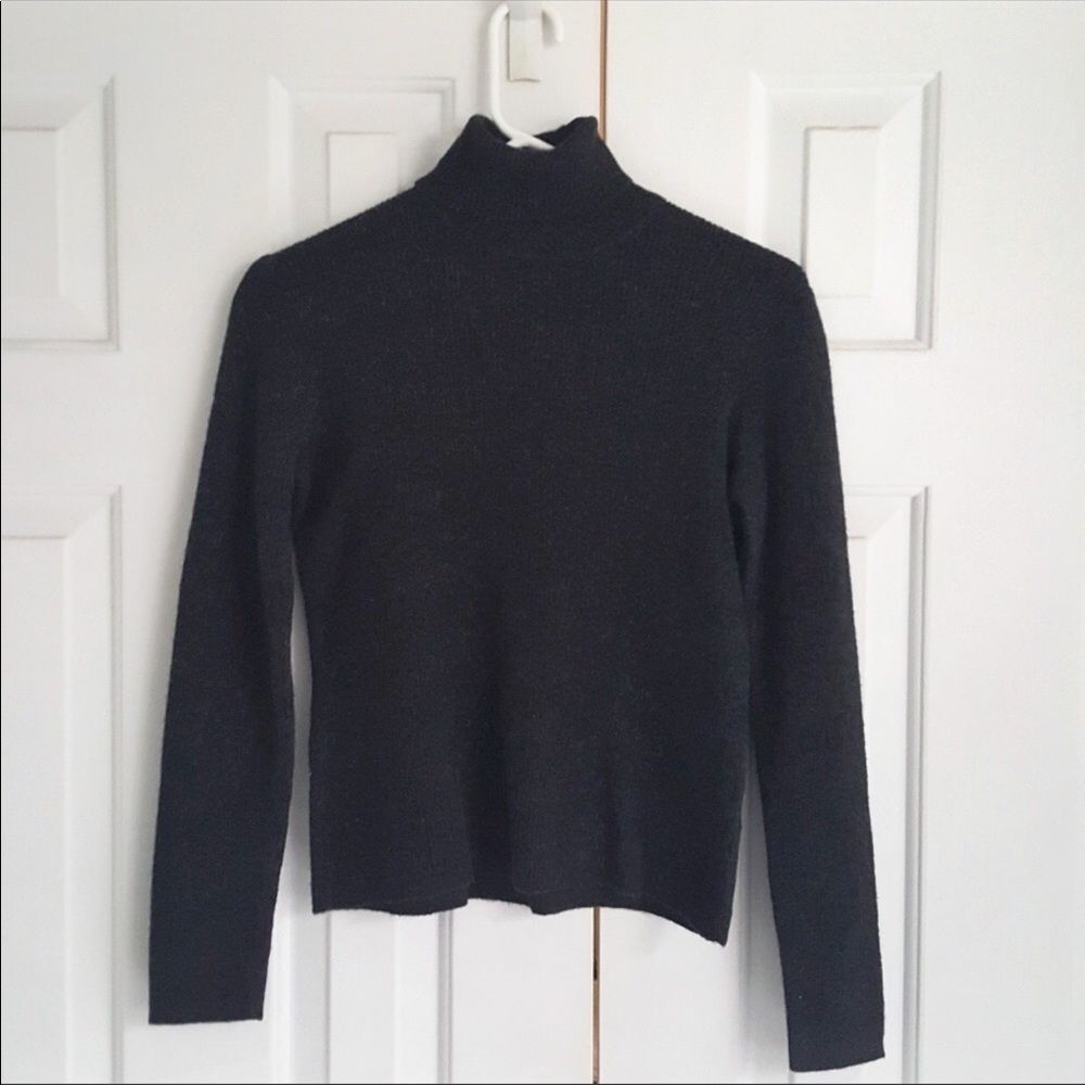 J.Crew | Dark Grey Merino Wool Turtleneck